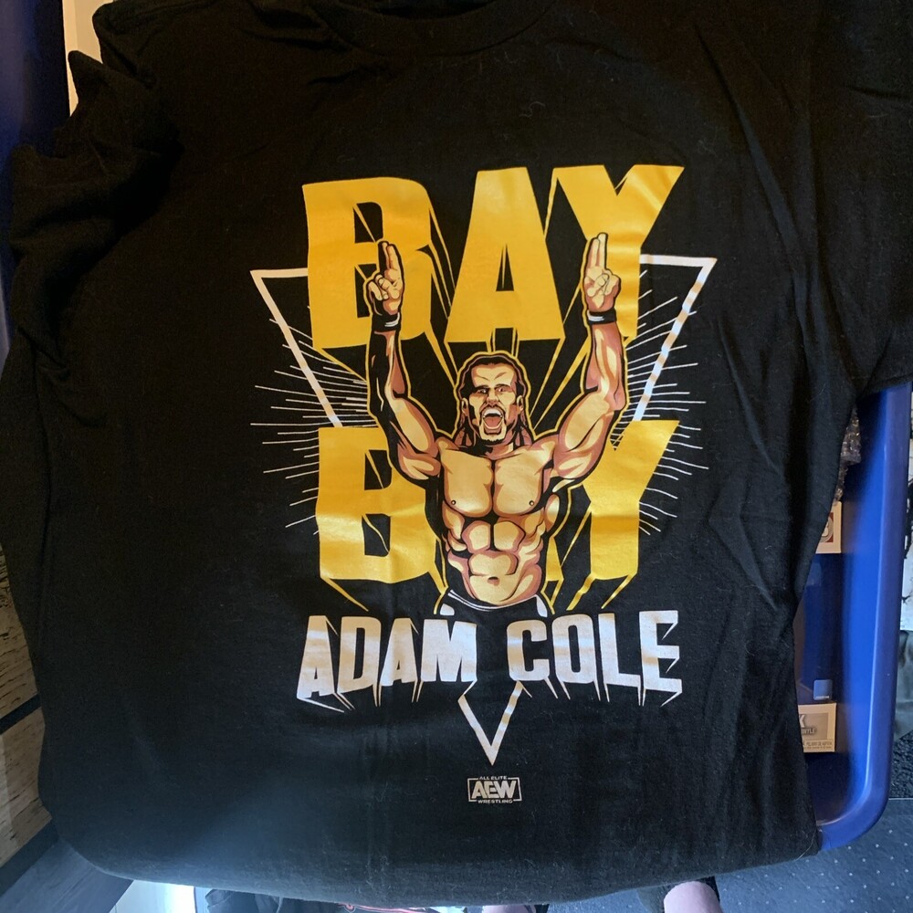 AEW Adam Cole Bay Bay Shirt Size Large